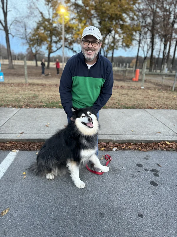 Friendly with Scott during a rescue flight
