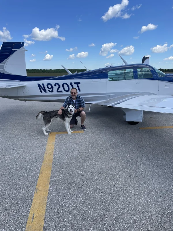 Gibbs with Scott during a rescue flight