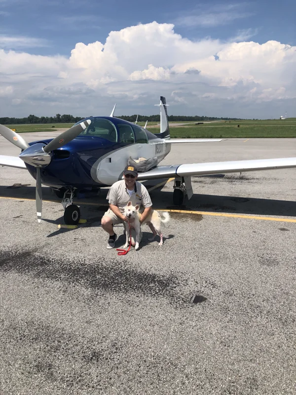 Winter with Scott during a rescue flight